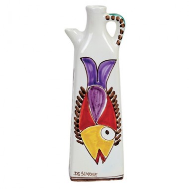 Pitcher Folk fish ceramiche de simone BR116FK Pitcher Folk fish ceramiche de simone BR116FK